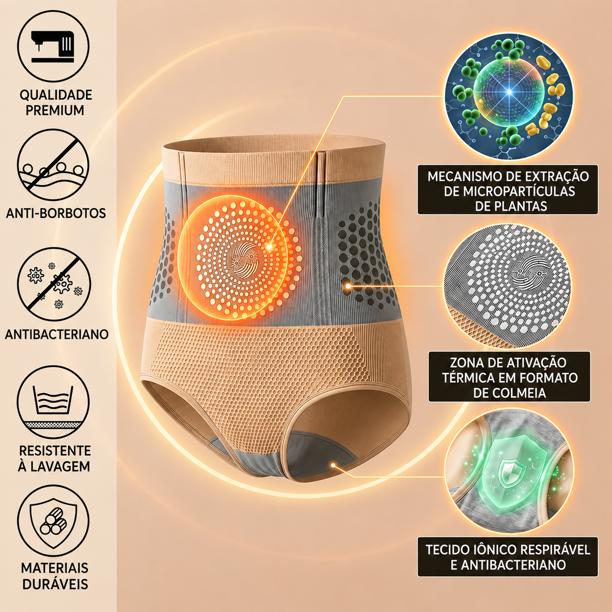 Shorts Modeladores de Queima de Gordura